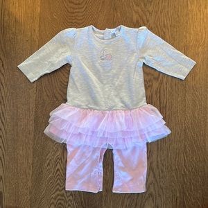 Kissy Kissy girls 9 month ballerina tulle romper